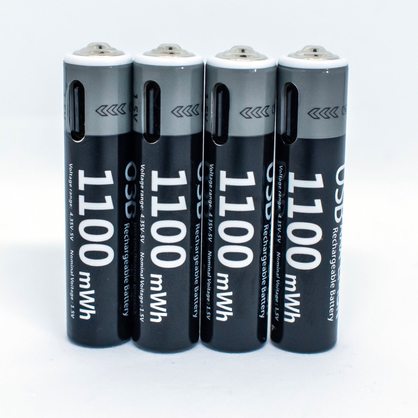 Oplaadbare batterijen AAA 1.5V 1100mWh - USB C - Li-Ion- Oplaadbare batterij - Recharging - Kuugro - 1.5V - 1100mWh