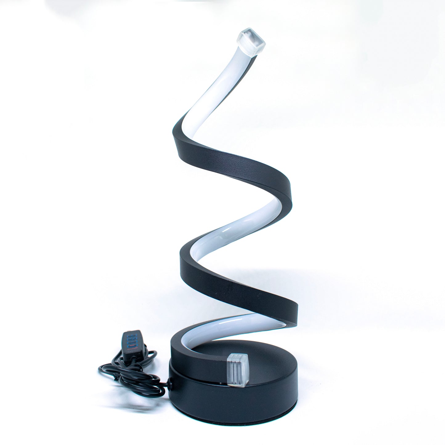 Tafellamp - Led Lamp - Zwart - Elegantie Verlicht - Spiraalvormig - Spiraal Design - Dimbare Led