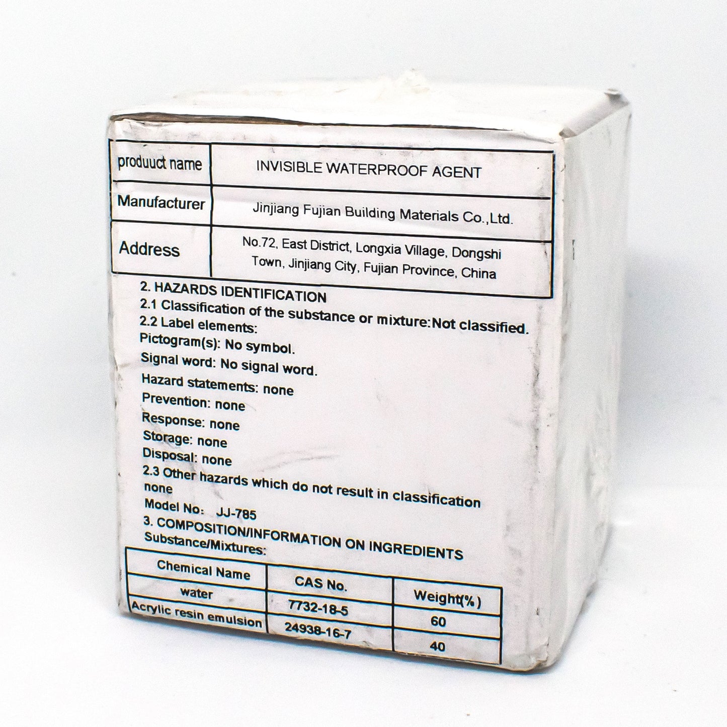 Invisible waterproof agent - 100 gr - Anti Lek lijm - ADHESIVE