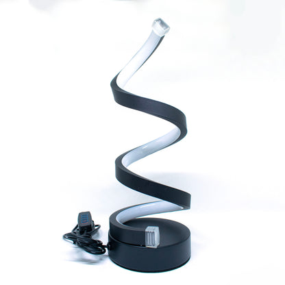 Tafellamp - Led Lamp - Zwart - Elegantie Verlicht - Spiraalvormig - Spiraal Design - Dimbare Led